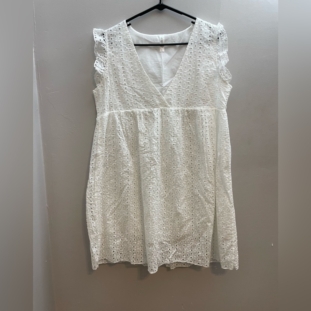 Beach Sissi White Eyelet Dress